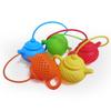 New Silicone Tea Brewer Teapot Shaped Water Filter Silicone Tea Separator Creative Tea Filter Silicone Tea Leaker