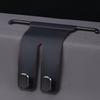 Car Seat Hooks Double-Head Leather Car Seat Hooks For Headrest Storage For Automotive Interior Truck Sedan SUV Bag Backpack