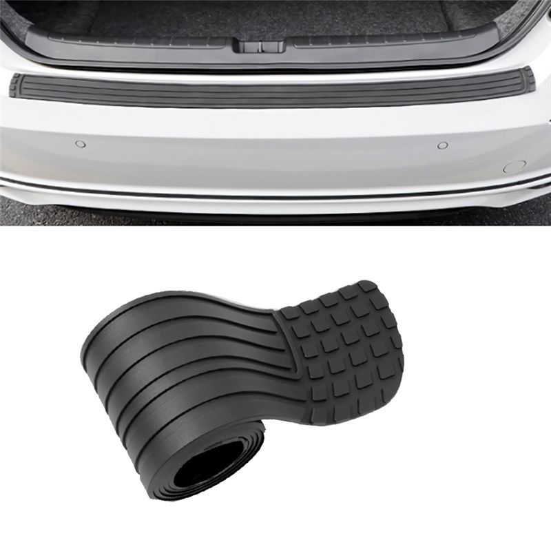 Car Trunk Anti-Kicked Scratch Protector Strip Stylings Accessories Rear Guard Plate Trim Sticker