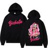 Women's Fashion Casual Loose Hoodie Anime Beautiful Girl Printing Comfortable Warm Top Hoodie