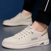 Модная мужская обувь Кожаные повседневные кроссовки Дышащая обувь для ходьбы Слипоны на платформе Мужские балетки Резиновая подошва Мужская спортивная обувь Zapatillas