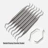 Dental Professional Gracey Curette Periodontal Bone Curettes Perio Dental Tooth Cleaning Scaler Dental Instrument Tool Hand Use