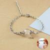 DIY Wishing Bottle Bracelet Multicolor Curve Cube Pendant Gift Vial Cord Bracelet