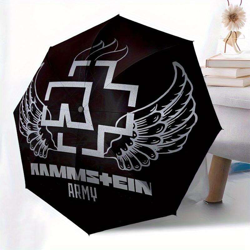 1pc Rammstein Army Wings Umbrella with Plastic Handle,Suitable for All Seasons Home Travel Outdoor UmbrellaM957