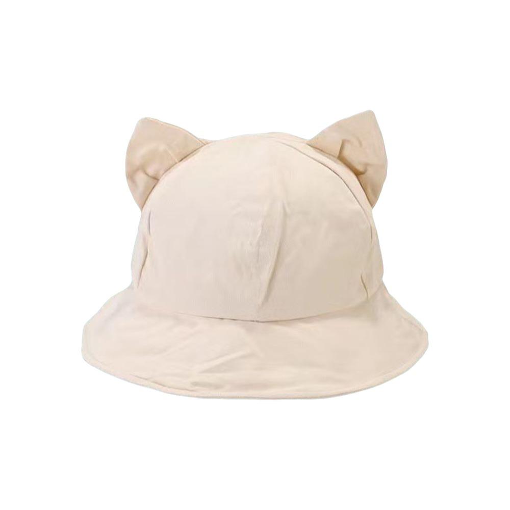 Wide Brim Bucket Hat Cat's Ears Basin Hats New Beach Hat Gift