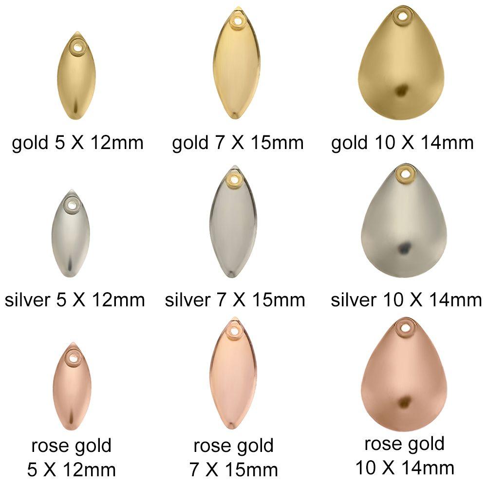 Вращающийся гладкий никелированный блесна-аттрактант для рыбалки, лепестки-спиннеры, металлическая ива, металлическая VIB приманка