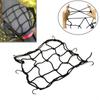 Universal Motorcycle 6 Hooks Luggage Net Bike Hold Down Fuel Tank Luggage Mesh Web Bungee Black Helmet Bike Tank Car Styling