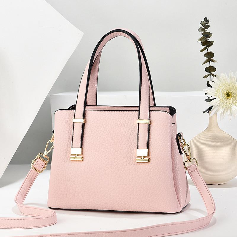 Chic Womens Handheld Pu Shoulder Bag With Inner Pocket For Outings Casual
