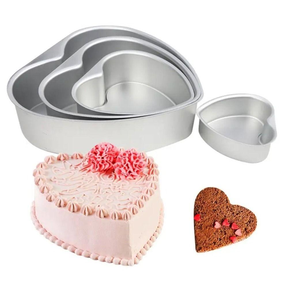 Removable Bottom Heart Shaped Cake Pan Non Stick Metal Heart Cake Baking Pan Wedding