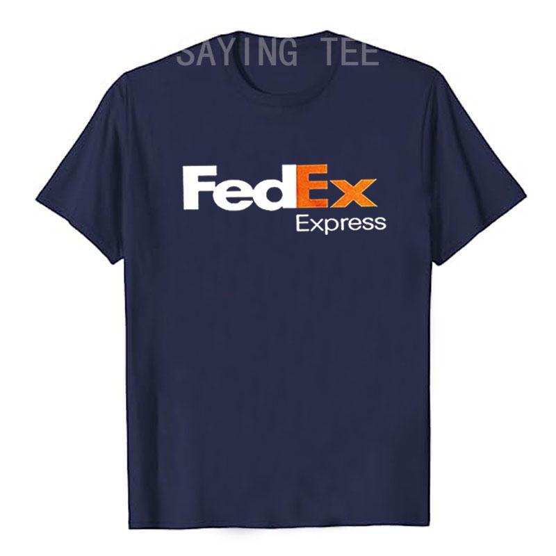 FedEx Модная Унисекс Футболка с Коротким Рукавом и Круглым Вырезом, Графические Футболки, Повседневная для Мужчин и Женщин, Забавные Блузки, Хлопок, Рабочая Одежда, Подарки