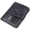 Stylish Wallet Made of Genuine Grained Leather CANPELLINI Purse 21688 Black