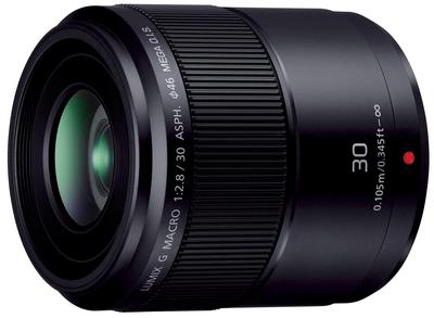 Panasonic Однофокусный макрообъектив для Micro Four Thirds Lumix G MACRO MEGA черный 30 мм/ F2.8 ASPH. / ОИС. H-HS030