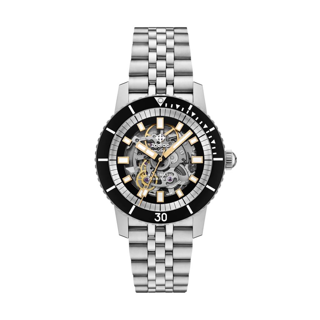 Часы мужские Zodiac Compression Diver ZO9319 серебристые