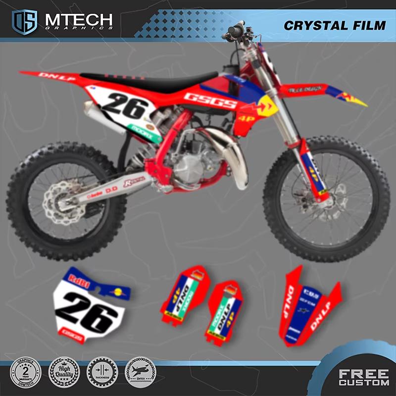 DSMTECH MOTO New Style Custom Team Graphics Decals Stickers Kits For GASGAS MC85 2021 2022 001