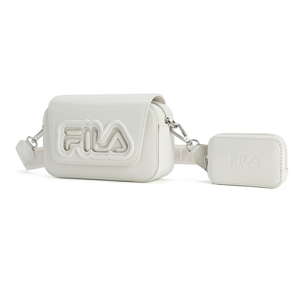 Fila Стильная сумка-кроссбоди Lifestyle BOX, маленькая, квадратная, модная, для повседневного использования, универсальная, из ПУ, женская, цвет Moonlight-Gray F13W529163FGY