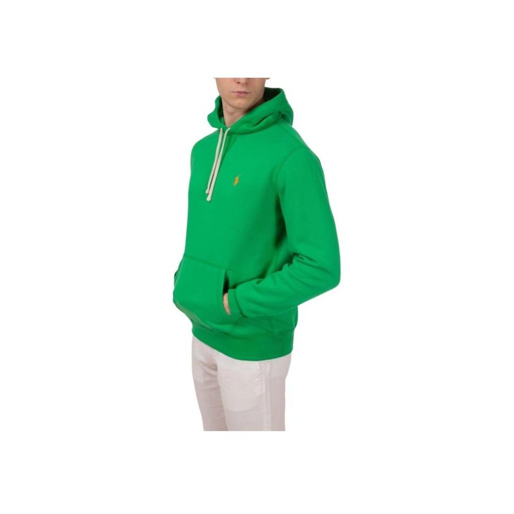 Polo Ralph Lauren Однотонный худи с длинным рукавом пуловер мужской зеленый 710766778-088