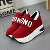 Velcro Women's Shoes Spring and Autumn Korean Version New Thick-soled Muffin Shoes Inner Height Increase Casual Sports Shoes