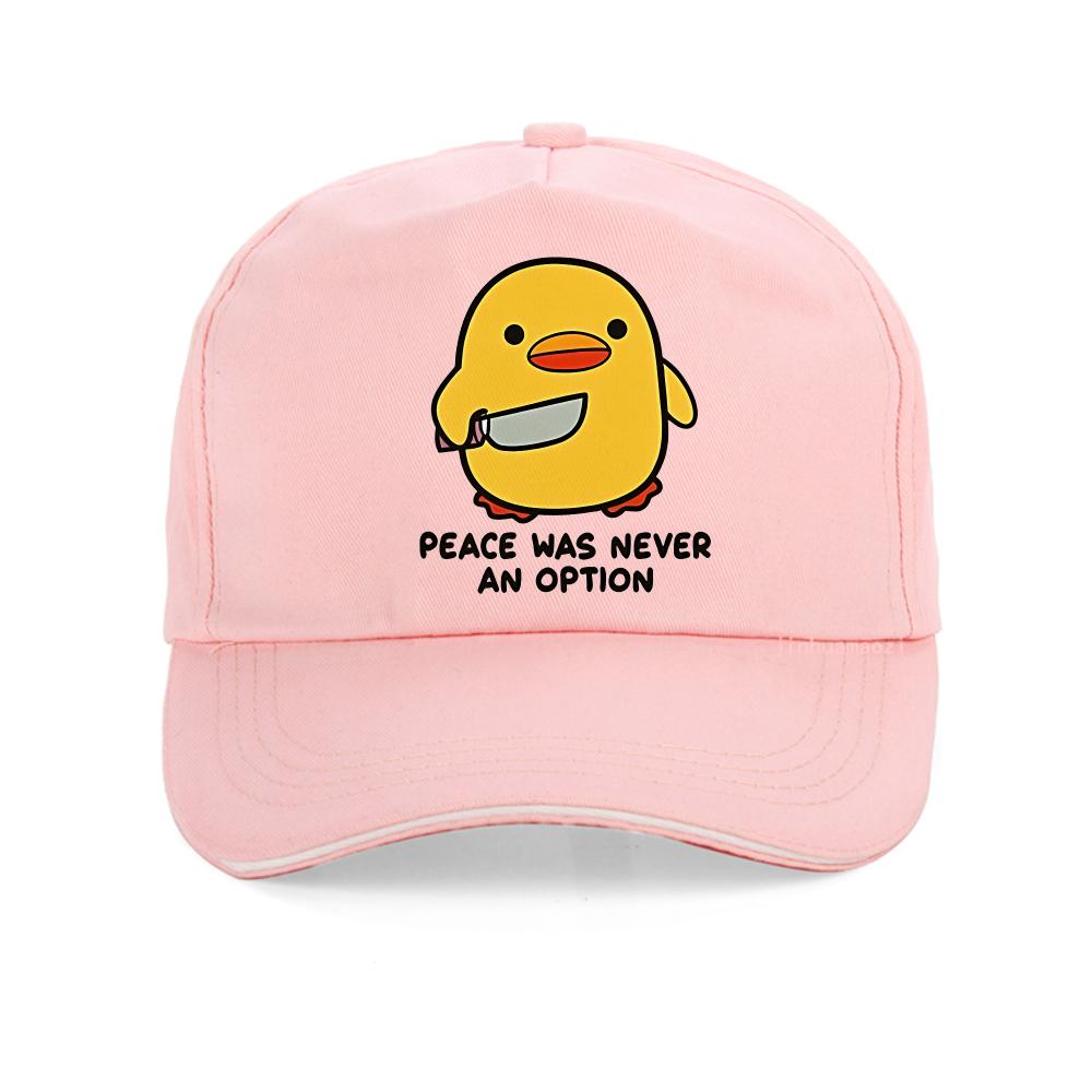 Peace Was Never An Option Duck Baseball cap for Unisex Summer Outdoor Fashion golf Adjustable snapback hat