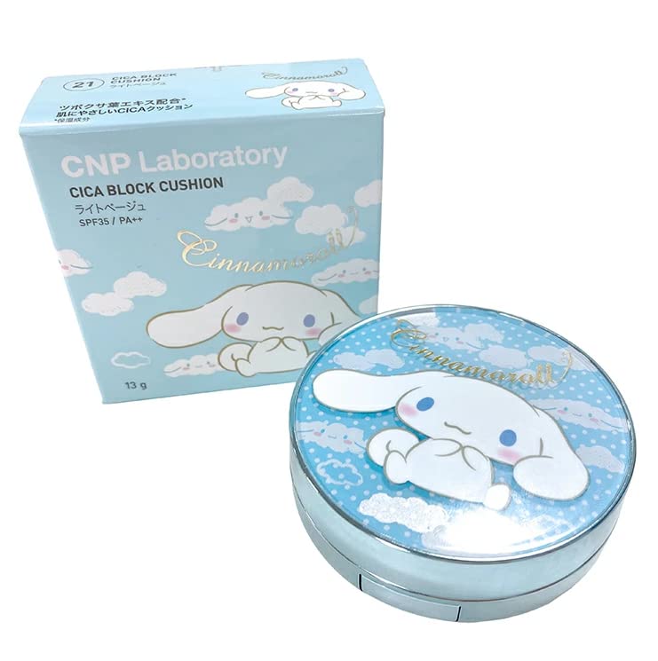 CNP Official Limited Cinnamon Sanrio Collaboration Product Deer Block Cushion Foundation 13g SPF35 Light Cinnamoroll PA++ (#21 Бежевый)