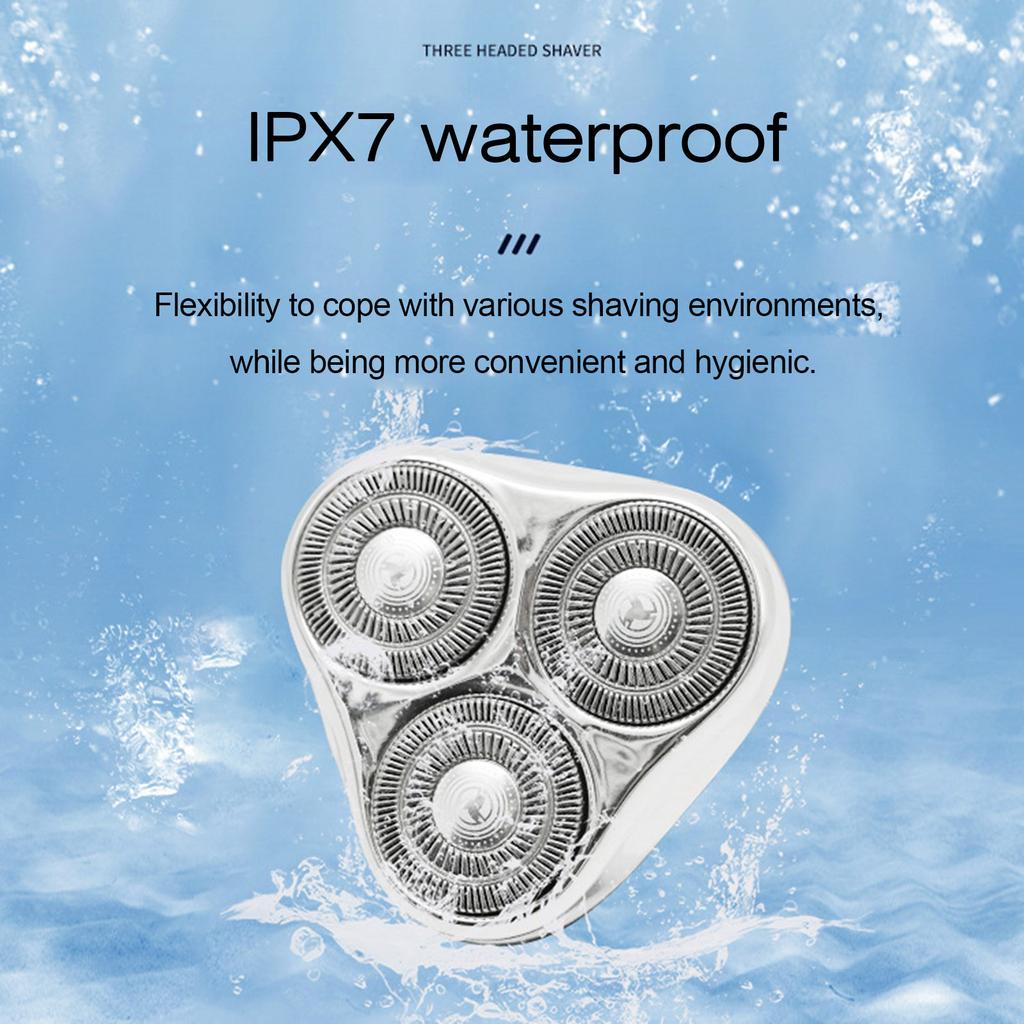 Triple Head Razor Electric Men s Mini Razor Full Body Wash Portable Rechargeable Beard Razor