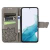 For Samsung Galaxy A54 5G PU Leather Imprinted Butterfly Pattern Phone Case Stand Wallet Folio Flip Cover with Strap