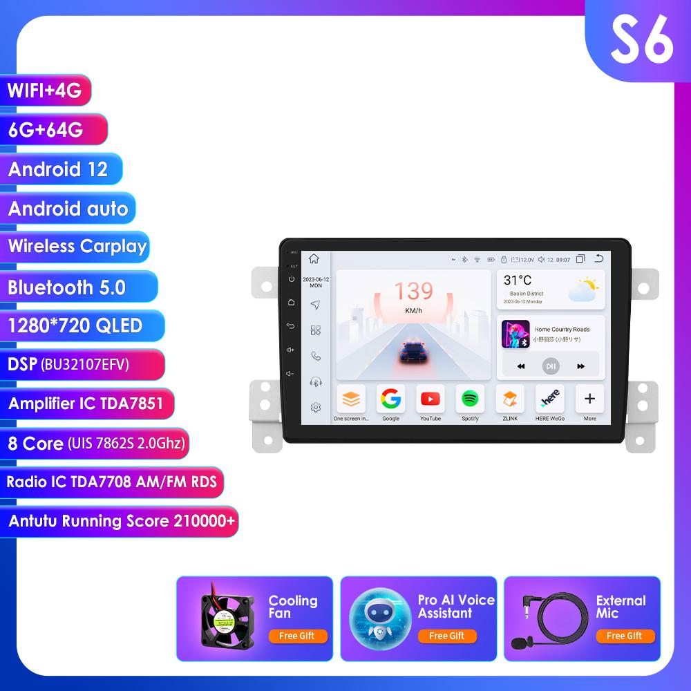 Hizpo Intelli1280*720 Экран Android Для Suzuki Grand Vitara 3 2005-2015 Автомагнитола Мультимедийный Плеер Navi 2Din Стерео Carplay Головное Устройство Аудио