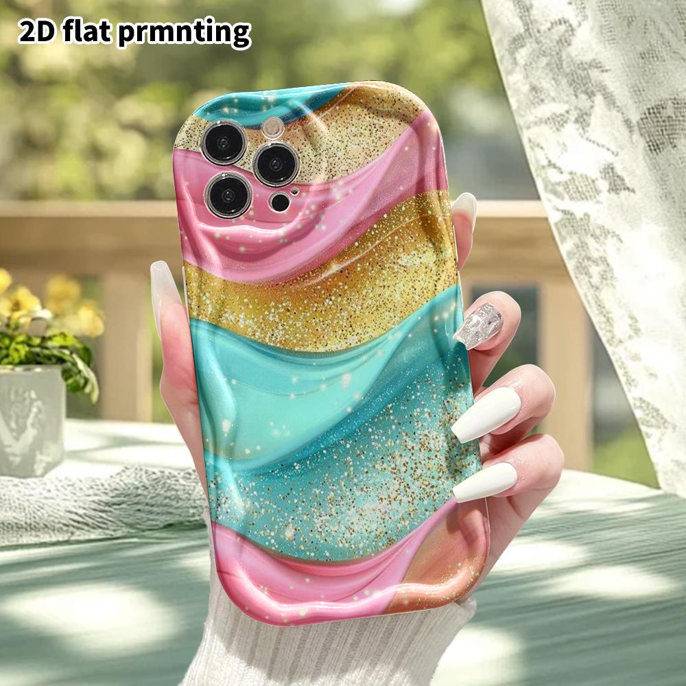 Phone Case: 2D flat, fits iPhone 12 Pro to 18, phone accessory, glitter background, perfect Christmas and Halloween gift