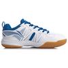 Li Ning Кроссовые кроссовки для бадминтона Racetrack Encounter Унисекс Низкие Бело-синие AYTQ035-1