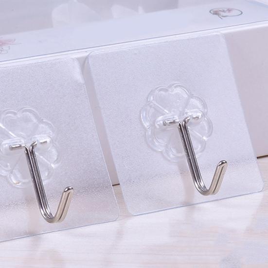 6шт крючки прозрачные самоклеящиеся домашние вешалки из ПВХ с сильной адгезией для ванной комнаты