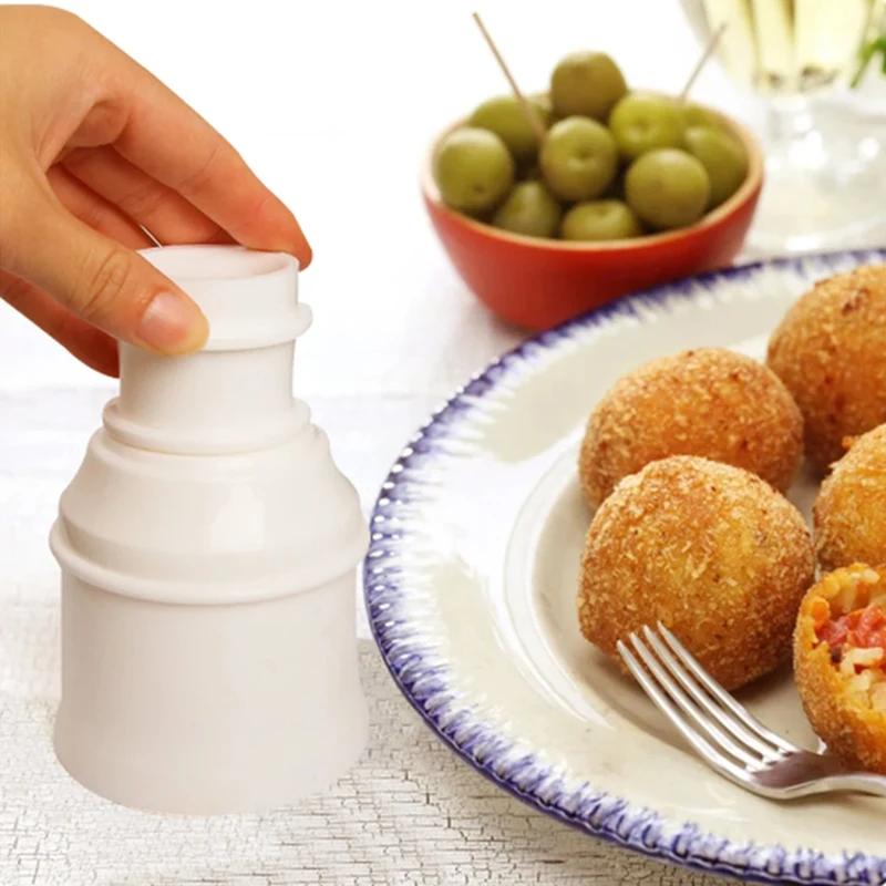 Инструмент для приготовления суши Arancini Maker DIY Handmade Bento Rice Ball Plastic Mold Домашняя итальянская еда Форма для мясных шариков Кухонные принадлежности