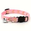 Glow-in-dark Breakaway Cat Collar with Moon Star Pattern, Adjustable Cat Necklace with Safety Buckle