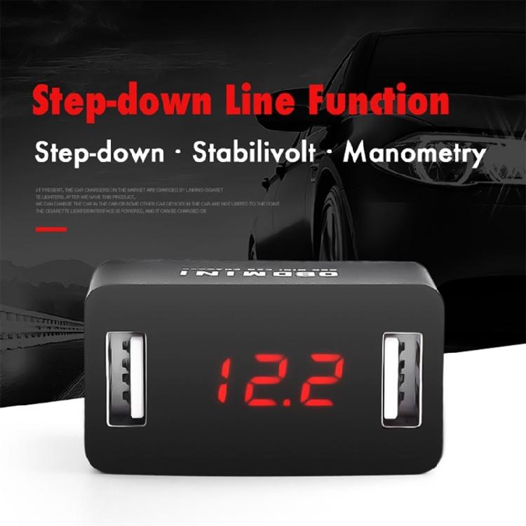 Автомобильное зарядное устройство OBD с двумя портами, адаптер для зарядки телефона, OBD2 разветвитель 12В 24В