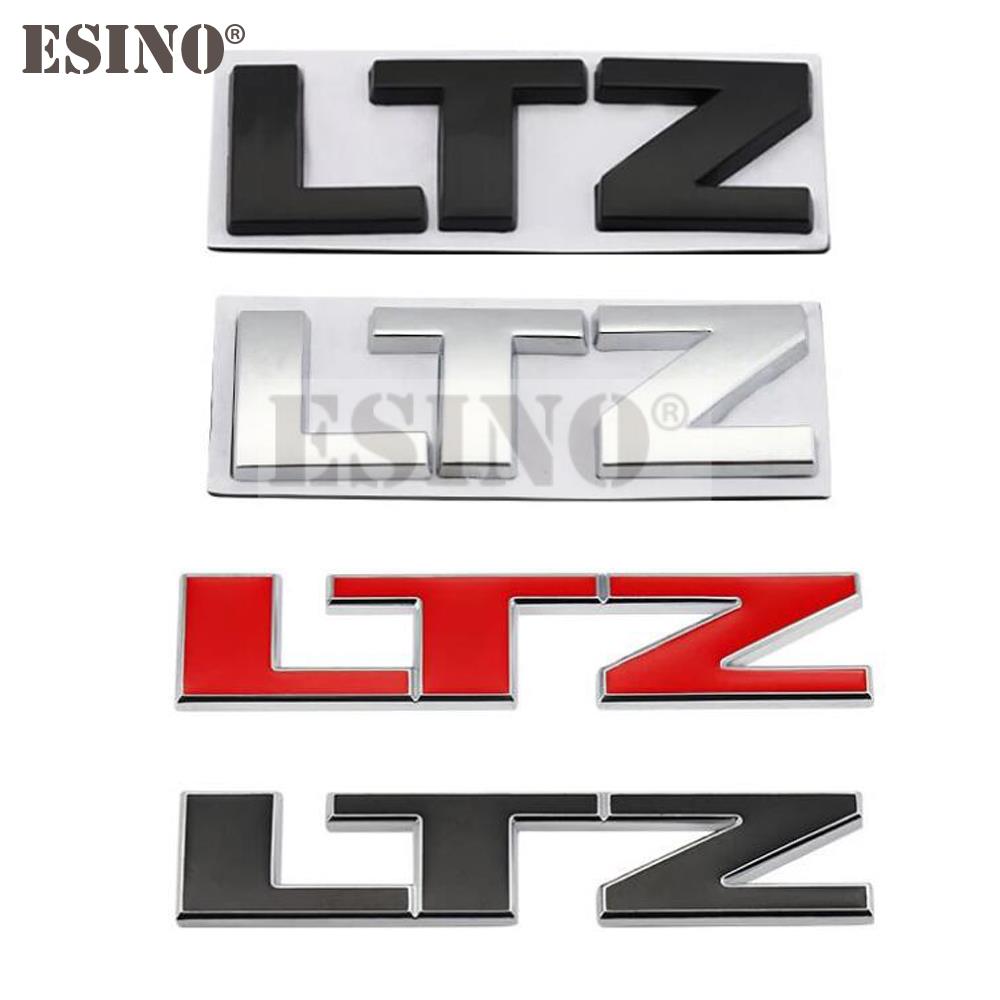 AABHC1 Car Styling 3D LTZ Metal Zinc Alloy Car Sticker Badge Body Rear Trunk Adhesive Decal Emblem for Chevrolet Silverado Cruze Spark