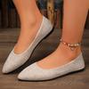Comfortable Low Heel Pointed Toe Women's Casual Shoes Autumn New Style Fashionable Flat Footwear Breathable Women's Shoes