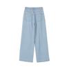 Lap Pleated Long Wide Denim Pants As2dp460