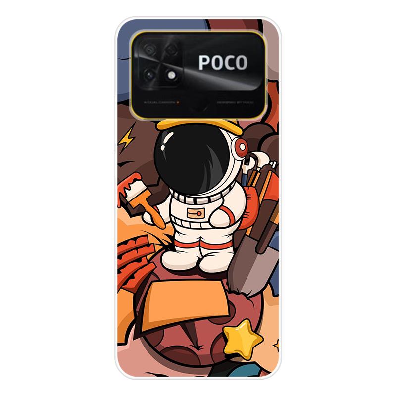 Для Xiaomi Poco C40 C 40 Чехол Мягкая силиконовая задняя крышка Мультяшный чехол для телефона Разнообразие