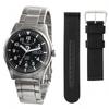 Seiko 5 SNZG13K1 and Genuine 22mm Black Nylon Strap [Set Product] [Seiko Import] [Parallel Import] (2-piece set)