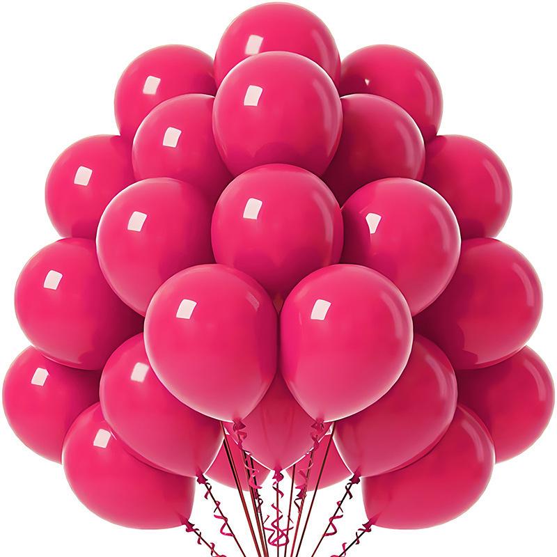Solid Color 10-Inch Matte Latex Balloon Set for Children's Birthday Decoration