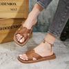 Summer New Foreign Trade Large Size Cool Slippers Fashion Cross with Beach Cool Slippers Women's Spot Cool Slippers