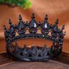 European Baroque Bridal Crown: Round Headdress for Weddings & Birthdays, Retro Hair Accessories