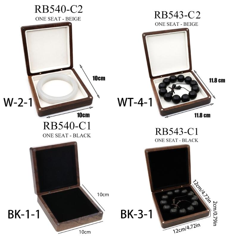 Wood Jewelry Box Organizer Keepsake Storage Collection Art Treasure Memory Box for Ring Bracelet Watch Necklace Earring