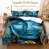 Buddha Duvet Cover Set Queen Size Single Double Bed 220x240cm Twin King Full Bedding Sets Quilt Case Linens 3D HD Pillowcase