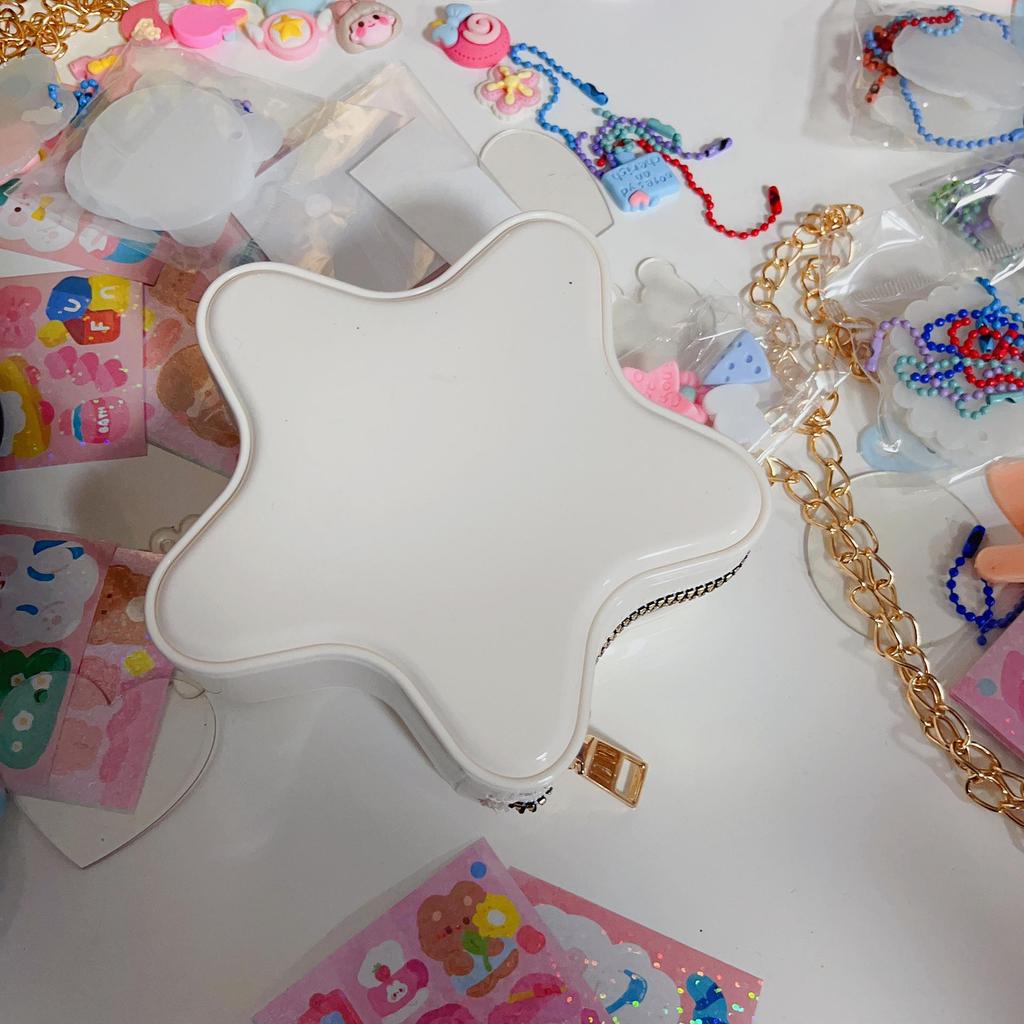 Звездная сумка Милый мультяшный 2025 Сумка: Женская модная сумка-кроссбоди из желе на плечо