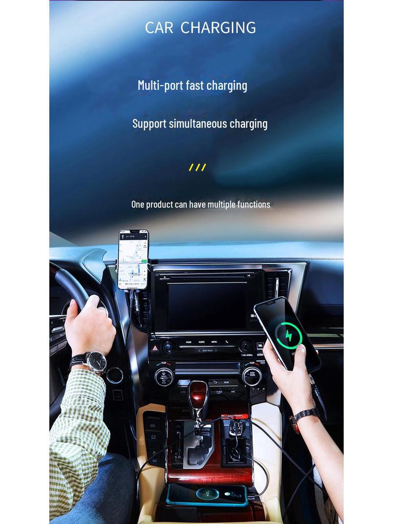 Автомобильное зарядное устройство T12 Bluetooth MP3-плеер: Прикуриватель, звук без потерь, быстрая зарядка PD.