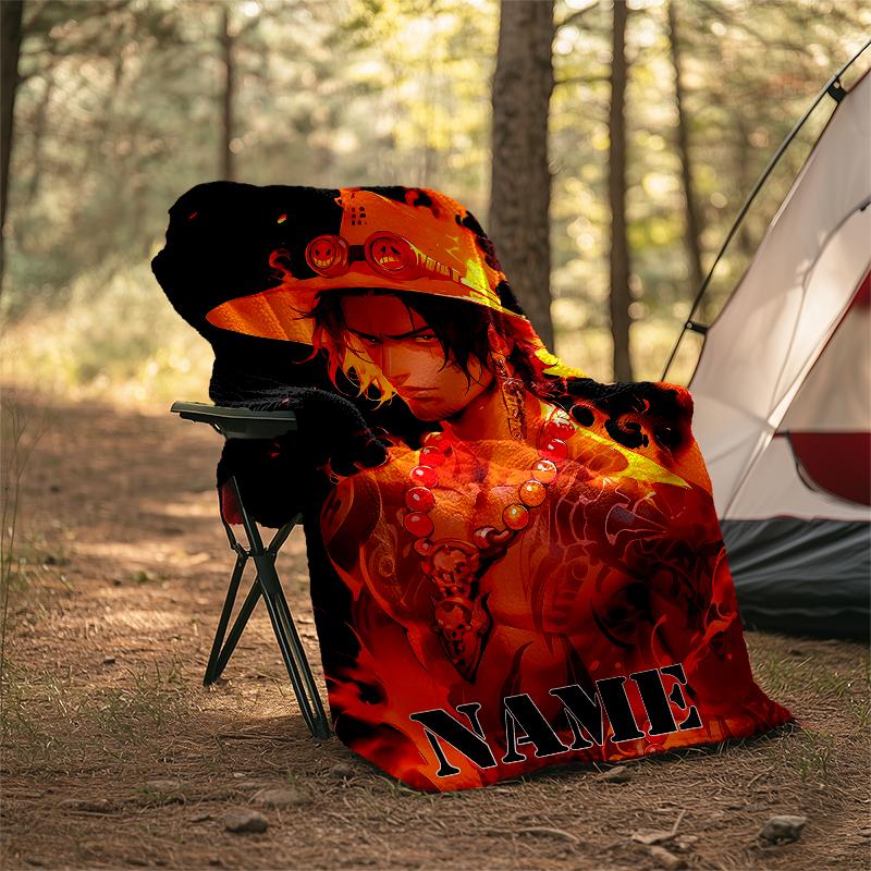 Personalized Custom Name Blanket - One Piece Print Design,Blanket for Sofa,Bed,Travel,Camping - Soft and Warm, Great Gift