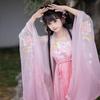Оригинальный Hanfu Ci Fengque, шифоновый, с градиентом, вышитый, комплект с юбкой Хэцзы
