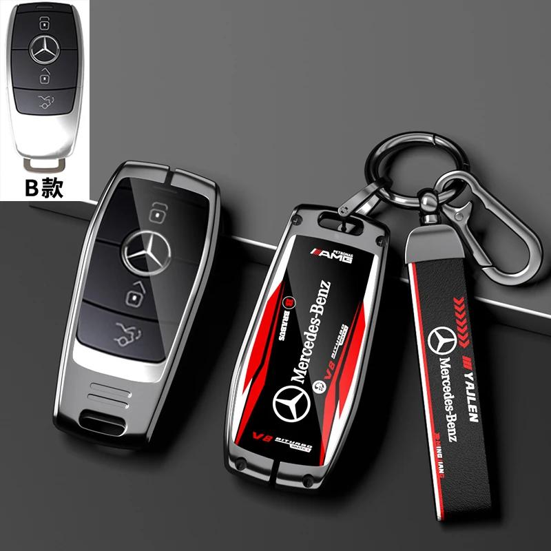 Для Mercedes Benz C E S Класса GLC W206 W223 W214 E300 C260 C300 S450 S500 S400 Чехол-брелок для ключа автомобиля Держатель Брелок