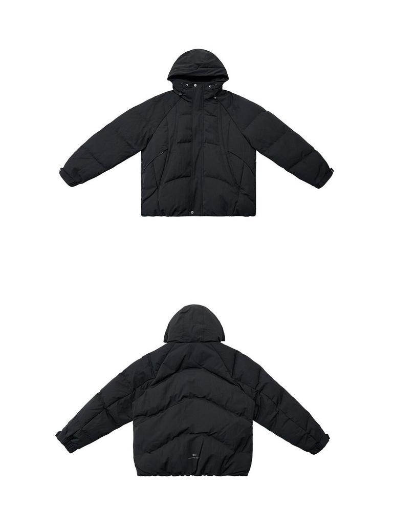 Мужская пуховая куртка оверсайз на 90% из гусиного пуха - Высокий объем и усиленное тепло