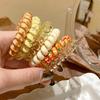 4/6Pcs Hair Ropes Waterproof Telephone Cable Hair Ties Swimming Bathing Small Stretchy Hair