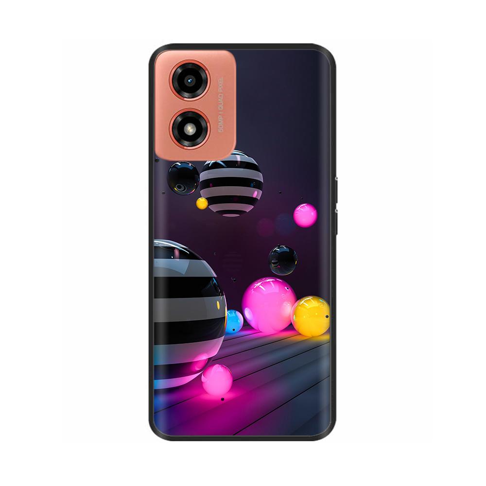 Case For Moto G04s Shockproof Black Soft Silicone Back Cover Phone Case on For Motorola Moto G04S G04 MotoG04 MotoG04s Bumper